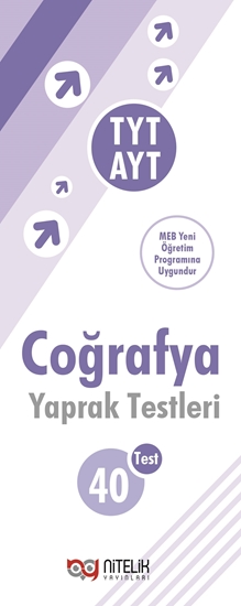 resm YKS TYT-AYT COĞRAFYA YAPRAK TEST ( 40 TEST )
