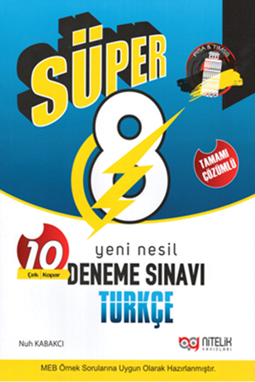 resm 8.SINIF YENİ NESİL SÜPER TÜRKÇE 10 DENEME SINAVI