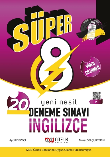 resm 8.SINIF YENİ NESİL SÜPER İNGİLİZCE 20 DENEME SINAVI