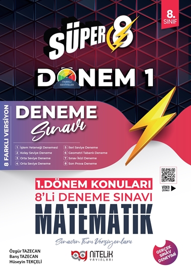 resm Süper 8 Matematik 1.Dönem 8’li Deneme Sınavı