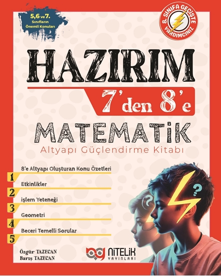 resm HAZIRIM 7’DEN 8’E MATEMATİK ALT YAPI GÜÇLENDİRME KİTABI