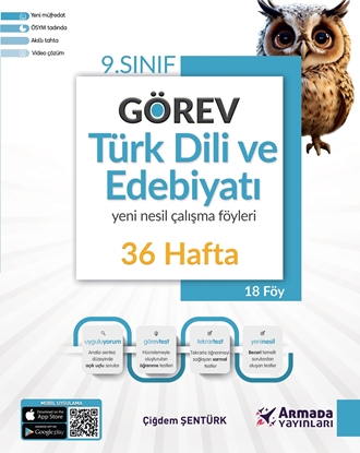 Resim ARMADA 9.SINIF GÖREV TÜRK DİLİ VE EDEBİYATI ÇALIŞMA FÖYLERİ (36 HAFTA)*YENİ*