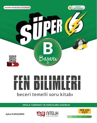 Resim NİTELİK 6.SINIF SÜPER FEN BİLİMLERİ SORU YENİ NESİL (B) *YENİ*