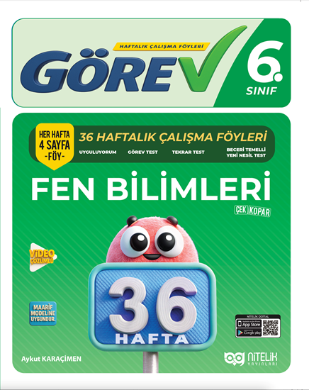 resm NİTELİK 6.SINIF GÖREV 6 FEN BİLİMLERİ (36 HAFTA)