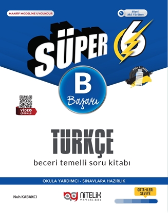 Resim NİTELİK 6.SINIF SÜPER TÜRKÇE (B) BECERİ TEMELLİ SORU KİTABI *YENİ*