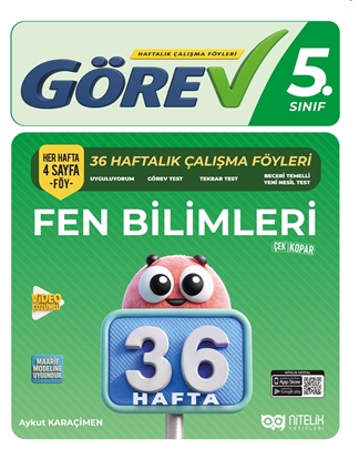 Resim NİTELİK 5.SINIF GÖREV FEN BİLİMLERİ (36 HAFTA)