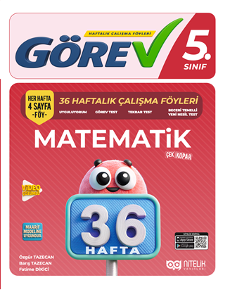 Resim NİTELİK 5.SINIF GÖREV MATEMATİK (36 HAFTA) ÇALIŞMA FÖYLERİ