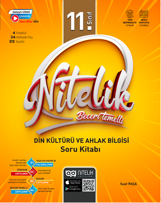 Resim Nitelik 11.Sınıf Beceri Temelli Din Kültürü ve Ahlak Bilgisi Soru Kitabı