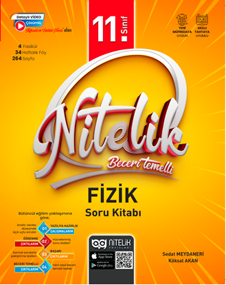 Resim NİTELİK 11.SINIF FİZİK SORU KİTABI BECERİ TEMELLİ