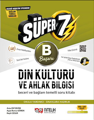 Resim Nitelik 7.Sınıf (B) Süper Din Kültürü ve Ahlak Bilgisi Beceri ve Bağlam Temelli Soru Kitabı