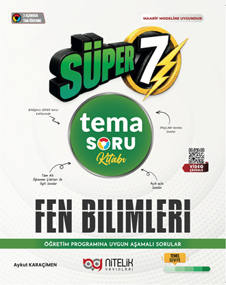 Resim Nitelik 7.Sınıf Tema Fen Bilimleri Süper Soru Kitabı