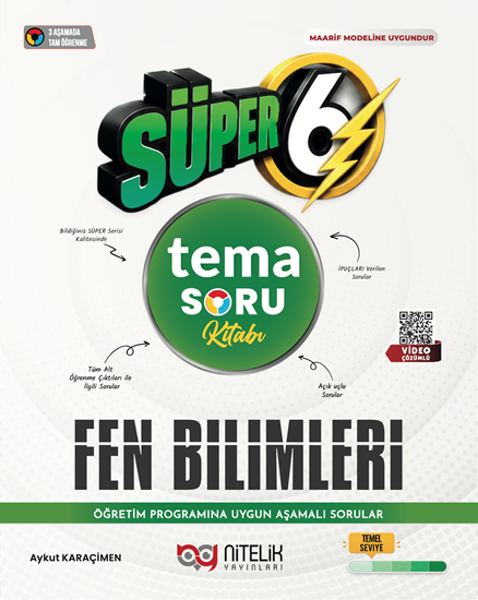resm Nitelik 6.Sınıf Tema Fen Bilimleri Süper Soru Kitabı